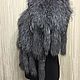 Stole from knitted fur of a silver Fox, Wraps, Moscow,  Фото №1