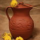 Clay jug with lid 1,1 l. Pitchers. Studio Good Cat. Online shopping on My Livemaster.  Фото №2