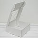 Коробка с окошком, 25х25х10 см, из плотного картона, белая. Коробки. Упакуй-ка. Интернет-магазин Ярмарка Мастеров.  Фото №2