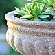 Aged Vase Vintage concrete, garden vase, street vase. Vases. Decor concrete Azov Garden. Online shopping on My Livemaster.  Фото №2
