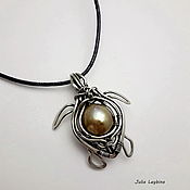 Украшения handmade. Livemaster - original item Baroque sea turtle pearl pendant. Handmade.