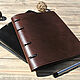 Personalized A5 leather notebook, Notebooks, Moscow,  Фото №1