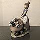 Винтаж: LLADRO 5364 фарфоровая статуэтка Коляска со щенками. Статуэтки винтажные. Коллекция Frau Burd. Интернет-магазин Ярмарка Мастеров.  Фото №2