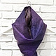 Men's felted scarf, wool, felt, silk, with fringe, custom made. Felted scarf for men. Men's gift. Scarf to order. Any colors and sizes.
