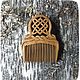 Wooden hair comb star FRETS, Combs, Moscow,  Фото №1