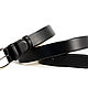 Black leather belt. Straps. alexaccessories. Online shopping on My Livemaster.  Фото №2