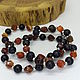 Beads with black agate and carnelian 56 cm. Beads2. Selberiya shop. Online shopping on My Livemaster.  Фото №2