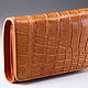 Кошелек женский из натуральной кожи крокодила IMA0216UUK45. Кошельки. CrocShop товары из экзотической кожи. Ярмарка Мастеров.  Фото №5
