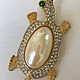Винтаж: KJL   Черепаха. Броши винтажные. JEWELRY VINTAGE (jjewelryvintage). Ярмарка Мастеров.  Фото №4