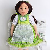 Кукла текстильная  WHITE & BLACK. Интерьерная кукла