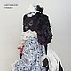плюшевый кролик "Пьеро-Чёрный Принц". Мягкие игрушки. Савинова Светлана (svet999). Ярмарка Мастеров.  Фото №6