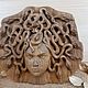 Medusa Gorgon panel, statuette made of wood. Figurines. DubrovichArt. My Livemaster. Фото №5