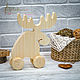 Wooden elk wooden seagulls wooden boat elephant wooden, Blanks for decoupage and painting, Brest,  Фото №1