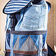 Backpack denim 'Sea'. Backpacks. bRucksack. Online shopping on My Livemaster.  Фото №2