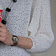 Белое вязаное мохеровое платье "Рис" с рукавом летучая мышь, Платья, Ереван,  Фото №1