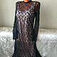 Openwork dress 'Black Swan-2'. Dresses. hand knitting from Galina Akhmedova. My Livemaster. Фото №5