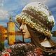 Вязаный берет на валяной подкладке ,, Диляра". Береты. ЕЛЕНА ВАУЛИНА. Ярмарка Мастеров.  Фото №11