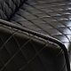 Двухместный диван diplomat, black leather. Диваны. Old Loft. Ярмарка Мастеров.  Фото №5