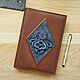 A5 'Ancient' leather notebook'. Vintage, Notebooks, Moscow,  Фото №1
