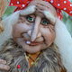 Баба Яга Агафьюшка. Мягкие игрушки. CRAZY DOLLS (kuklirinka). Интернет-магазин Ярмарка Мастеров.  Фото №2