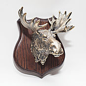 Для дома и интерьера handmade. Livemaster - original item Elk bronze on a wooden Board. Handmade.