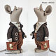 Mouse "Boss", rag toys, gift to the boss, Tilda Toys, St. Petersburg,  Фото №1