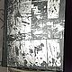 Painting with silver enamel on a dark 'Reflection' 50h40 h1,5.  cm, Pictures, Volgograd,  Фото №1