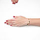Metal gold-plated bracelet 'Wave' fashion bracelet. Hard bracelet. Irina Moro. My Livemaster. Фото №6