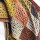 Order RESERVE Knitted shawl 'Autumn palette'. YULYA BLACKBERRY. Livemaster. . Shawls Фото №3