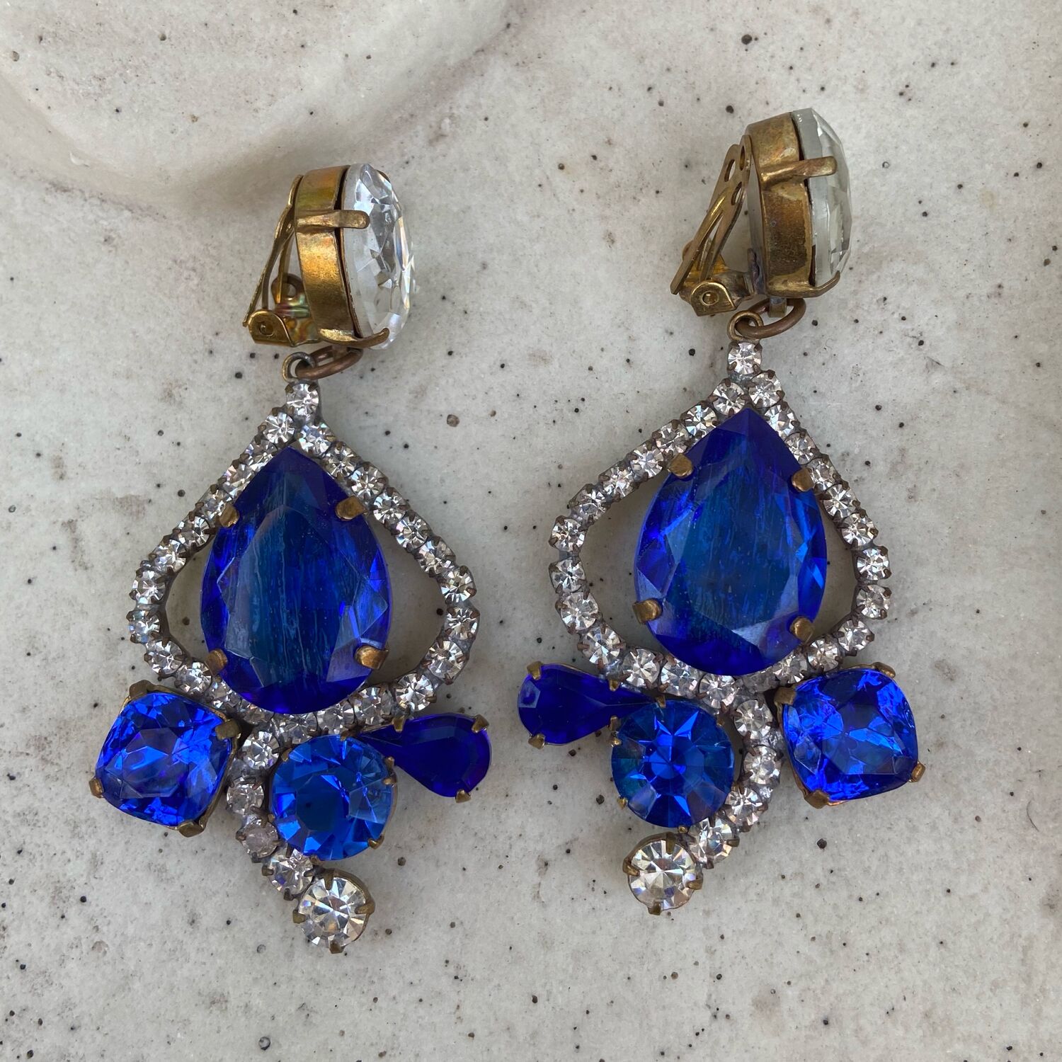 Чешские клипсы трендового цвета электрик в интернет-магазине на Ярмарке ...