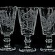 Заказать Белочки. Набор лафитников. 'Белый Дракон' гравировка стекла. Ярмарка Мастеров. . Рюмки Фото №3