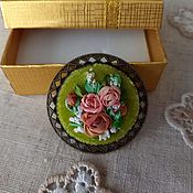 Картина лентами Тюльпаны в плетенной корзине