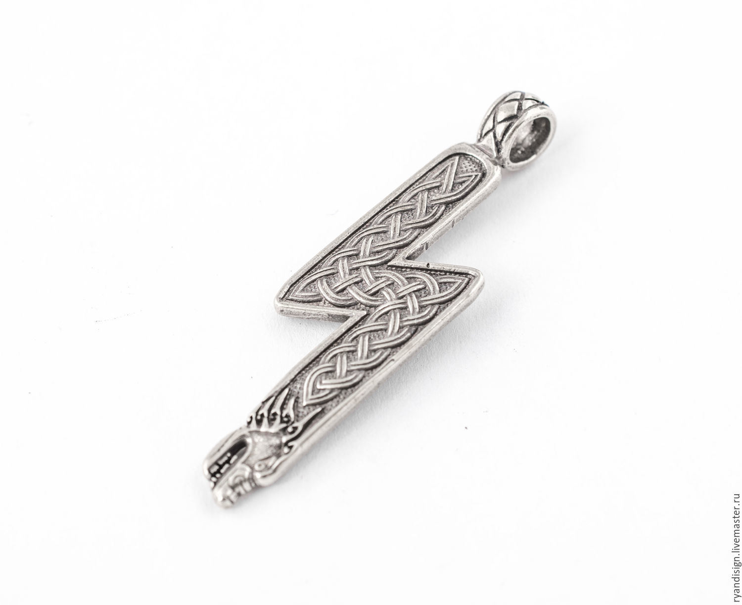 Славянская символика подвеска с руной Соулу, кулон из серебра в ...