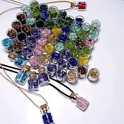 Материалы для творчества handmade. Livemaster - original item Mineral pendants in bottles ( in the assortment). Handmade.
