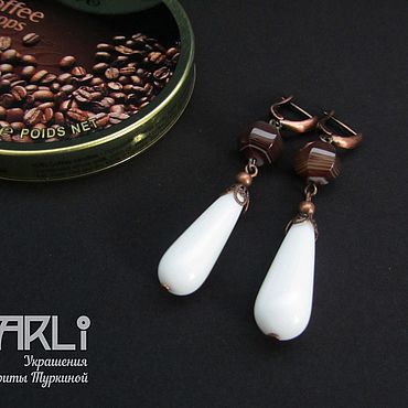 Украшения ручной работы. Ярмарка Мастеров - ручная работа Серьги с агатом. Handmade.