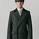 Мужское пальто Шелби 2 (темно-серое в полоску). Верхняя одежда мужская. Ателье-мастерская ГОРД. Ярмарка Мастеров.  Фото №6
