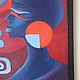 Картина маслом Африканские страсти. Картины. Инна. Интерьерные картины. Ярмарка Мастеров.  Фото №10