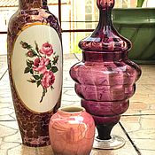 Винтаж handmade. Livemaster - original item Purple Extravaganza. Miniature vase in the form of a plafond. Handmade.