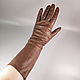 Винтаж: Длинные кожаные перчатки Германия, Перчатки винтажные, Леверкузен,  Фото №1