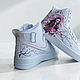 Кастом Кроссовки Nike Air Force, унисекс, Незуко, ручная роспись, арт. Кроссовки. Olgavolgoart. Роспись одежды и обуви. Кастом. Ярмарка Мастеров.  Фото №6