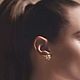 Серьги из золота с изумрудами. Серьги в стиле Tiffany Olive Leaf. Серьги классические. Tfj. Ярмарка Мастеров.  Фото №5