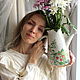 Леечка прекрасная "Ягодная". Вазы. Ceramic artist Irina Rudaia. Интернет-магазин Ярмарка Мастеров.  Фото №2