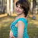 Вязаное платье "Бирюза". Платья. Елена Кузьмина (Magiyapryagi). Ярмарка Мастеров.  Фото №5