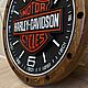 Часы: Harley-Davidson Материал Дуб резные дубовые харли девидсон. Часы каминные. Wood-master. Ярмарка Мастеров.  Фото №4