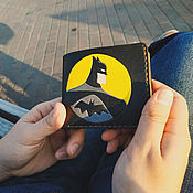 Сумки и аксессуары handmade. Livemaster - original item Batman, Batman Wallet Genuine Leather, Leather Wallet for Men. Handmade.
