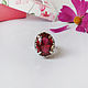 Vintage ring with large stone. Corundum ruby. Rings. Zoloto Master. Online shopping on My Livemaster.  Фото №2