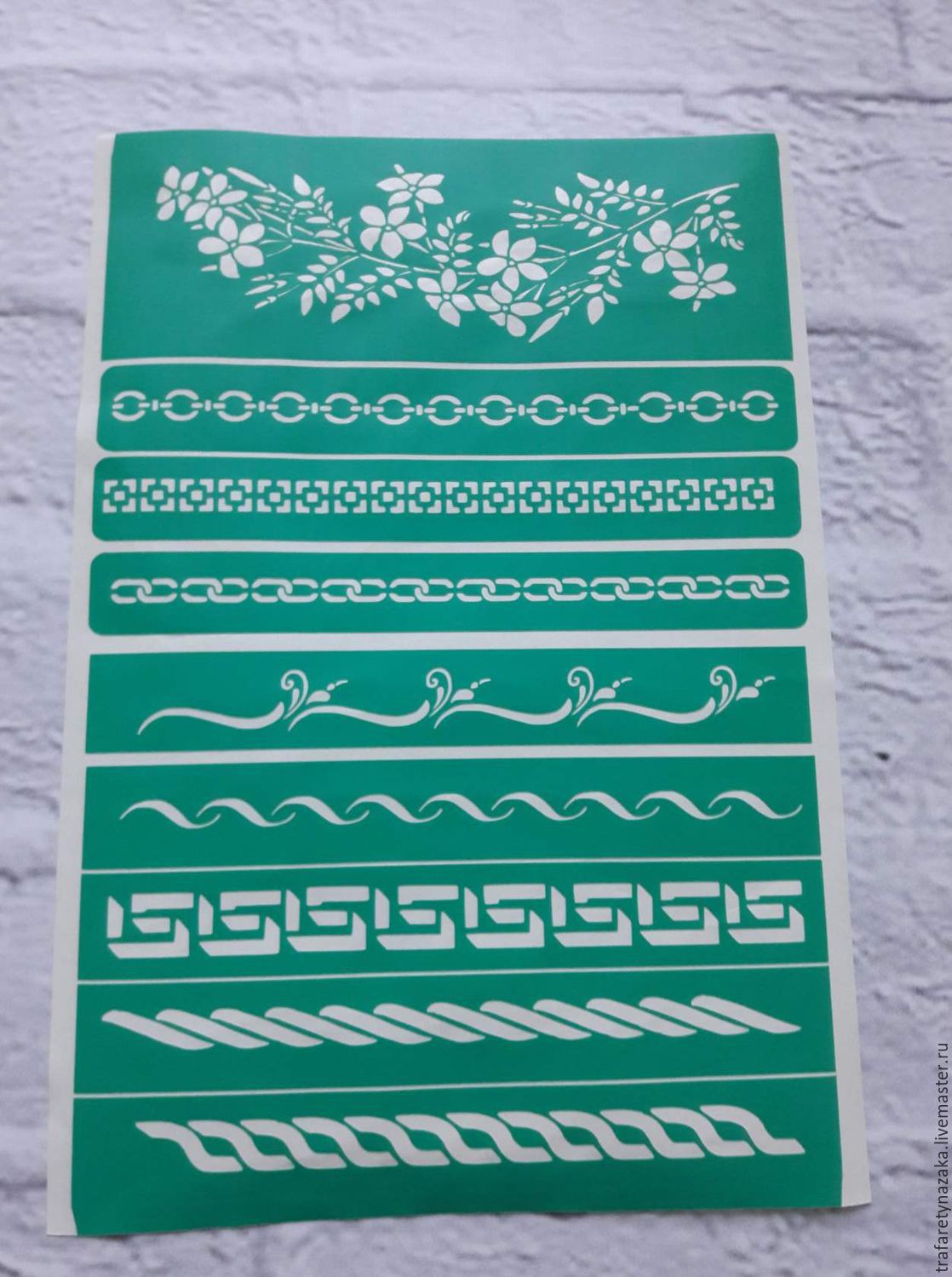 0909 Трафарет на клеевой основе многоразовый – купить на Ярмарке ...