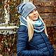 Beanie hat and Snood in two turns ' Morozko'. Headwear Sets. Olga Lado. Online shopping on My Livemaster.  Фото №2