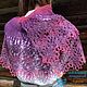 Fishu Purple Heather large scarf. Wraps. Bright Shawls by BorchankaZL. My Livemaster. Фото №4