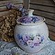 'Gentle roses'-Ceramic pot for food. Jars. Hundred centuries. My Livemaster. Фото №6